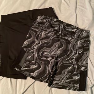 2 pair of PINK bike shorts